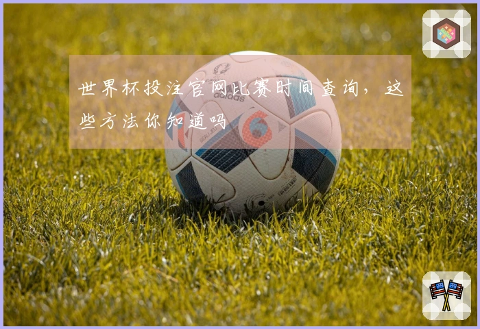 世界杯投注官网比赛时间查询，这些方法你知道吗